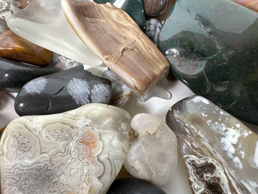 Large Collection Of Various Polished Tumbled Stones - See Photos [Photo 25]