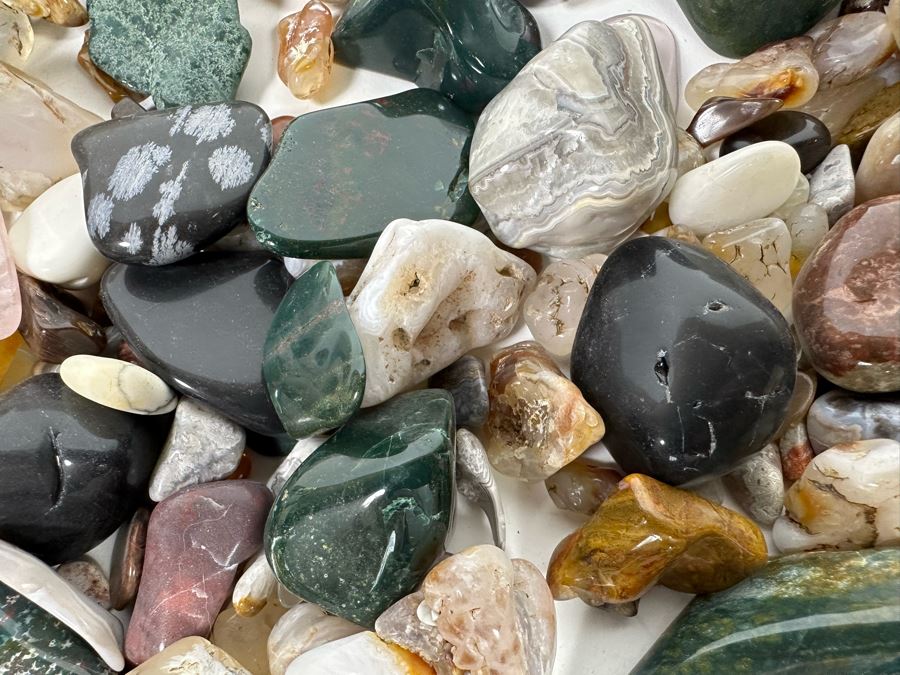 Large Collection Of Various Polished Tumbled Stones - See Photos [Photo 12]