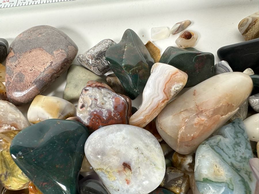 Large Collection Of Various Polished Tumbled Stones - See Photos [Photo 20]