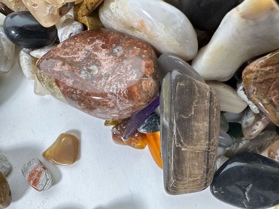 Large Collection Of Various Polished Tumbled Stones - See Photos [Photo 45]