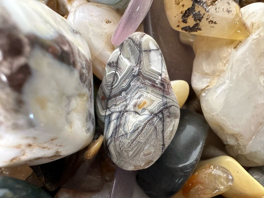 Large Collection Of Various Polished Tumbled Stones - See Photos [Photo 22]