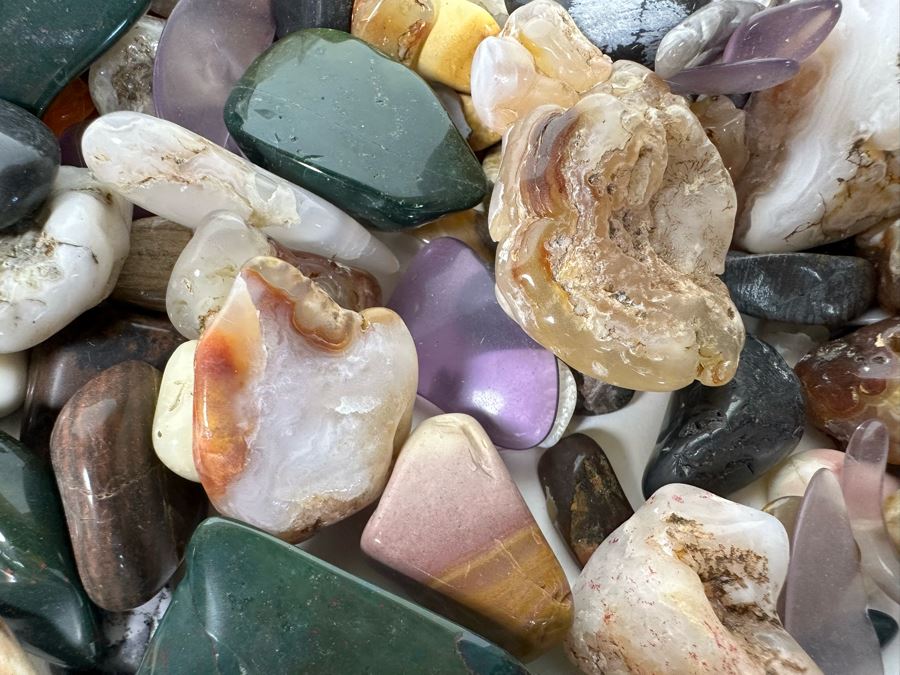 Large Collection Of Various Polished Tumbled Stones - See Photos [Photo 31]