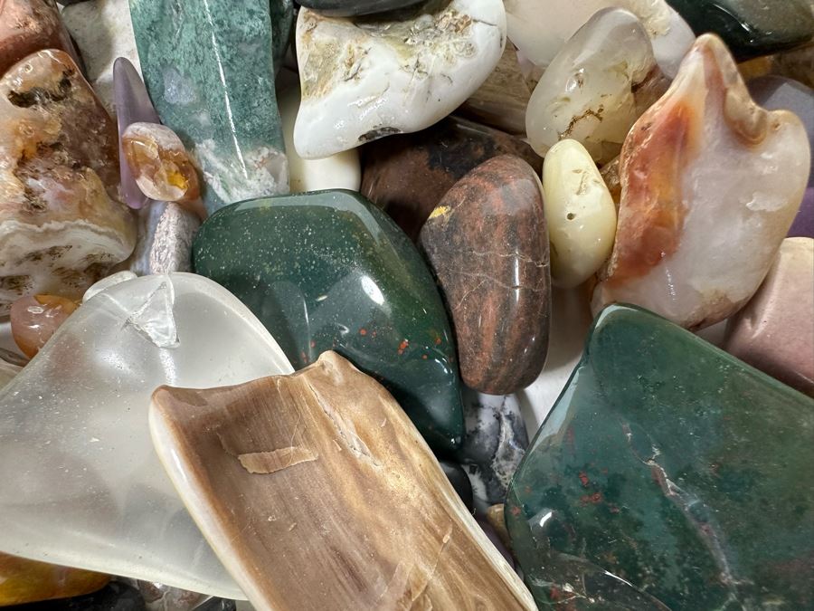 Large Collection Of Various Polished Tumbled Stones - See Photos [Photo 24]