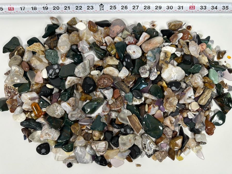 Large Collection Of Various Polished Tumbled Stones - See Photos [Photo 3]