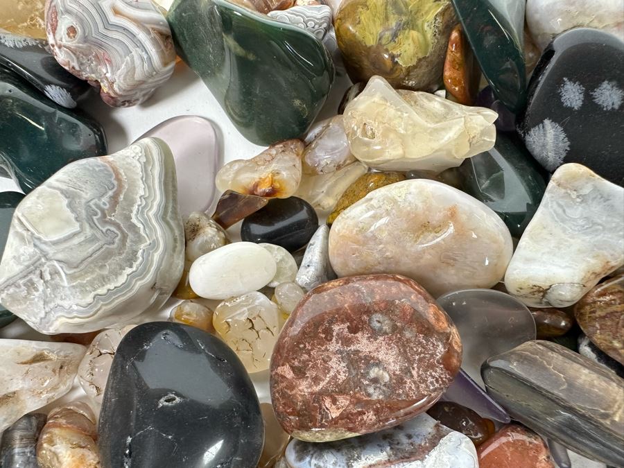 Large Collection Of Various Polished Tumbled Stones - See Photos [Photo 18]