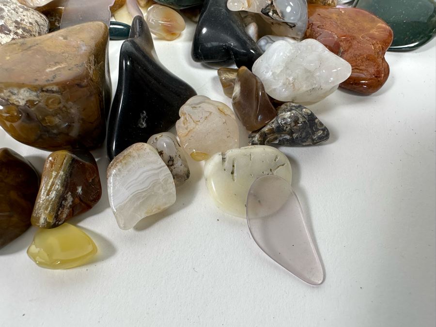 Large Collection Of Various Polished Tumbled Stones - See Photos [Photo 40]