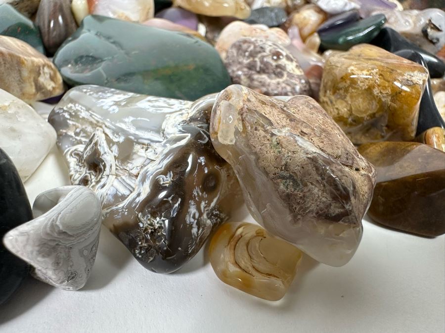 Large Collection Of Various Polished Tumbled Stones - See Photos [Photo 29]