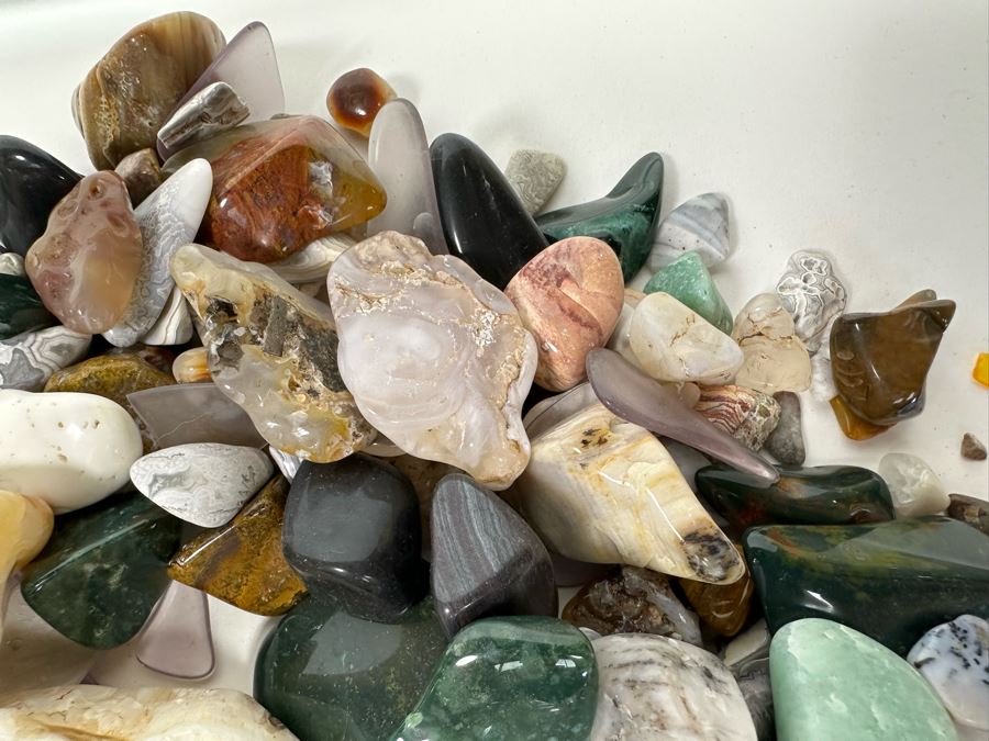 Large Collection Of Various Polished Tumbled Stones - See Photos [Photo 34]