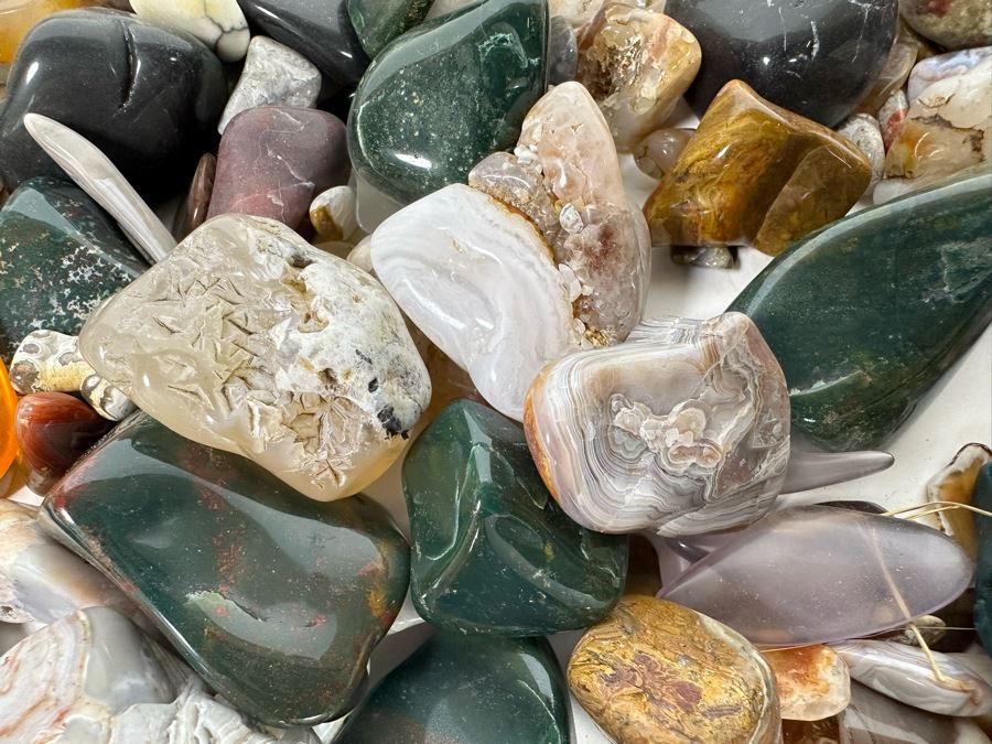 Large Collection Of Various Polished Tumbled Stones - See Photos [Photo 13]