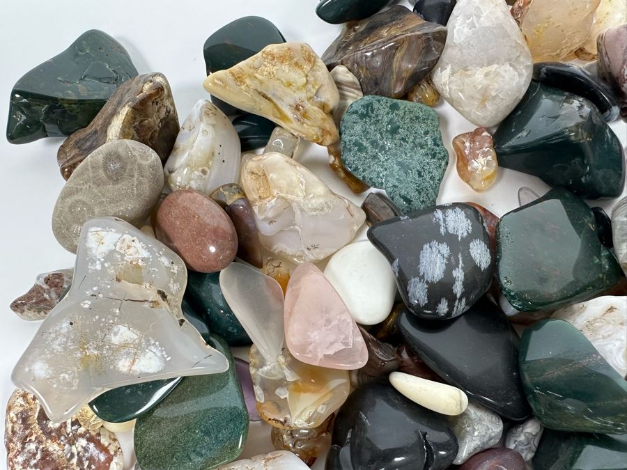 Large Collection Of Various Polished Tumbled Stones - See Photos [Photo 9]