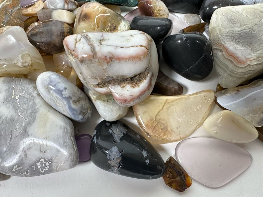 Large Collection Of Various Polished Tumbled Stones - See Photos [Photo 15]