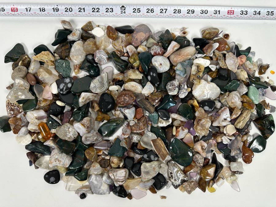 Large Collection Of Various Polished Tumbled Stones - See Photos [Photo 2]