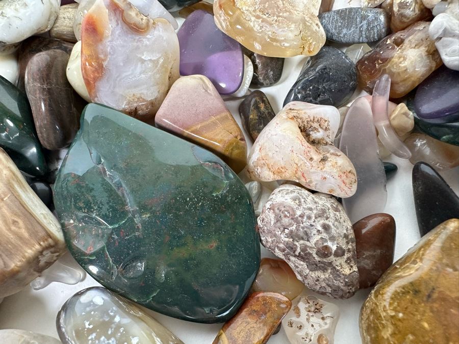 Large Collection Of Various Polished Tumbled Stones - See Photos [Photo 30]