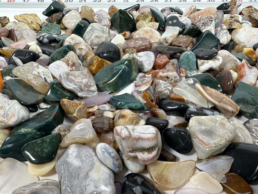 Large Collection Of Various Polished Tumbled Stones - See Photos [Photo 4]