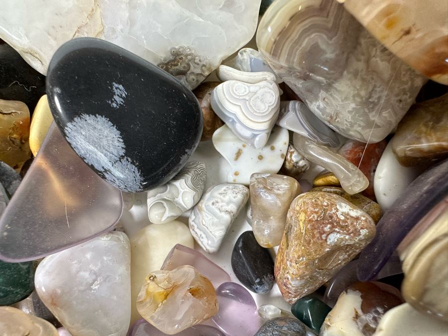 Large Collection Of Various Polished Tumbled Stones - See Photos [Photo 41]