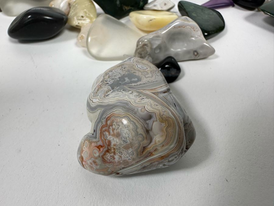 Large Collection Of Various Polished Tumbled Stones - See Photos [Photo 52]