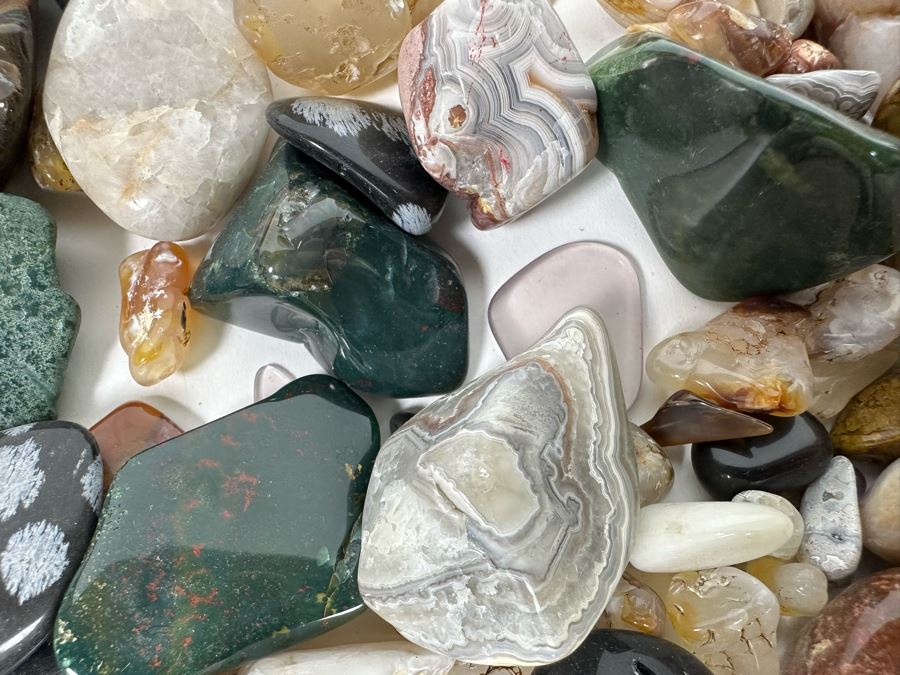 Large Collection Of Various Polished Tumbled Stones - See Photos [Photo 44]