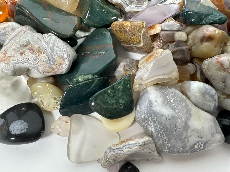 Large Collection Of Various Polished Tumbled Stones - See Photos [Photo 6]