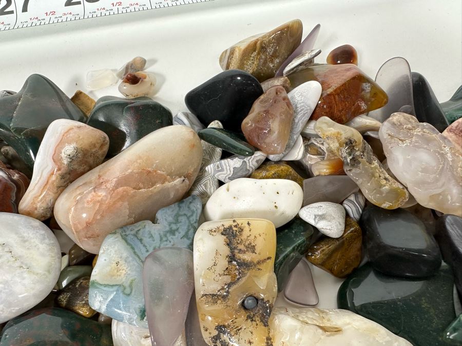 Large Collection Of Various Polished Tumbled Stones - See Photos [Photo 33]