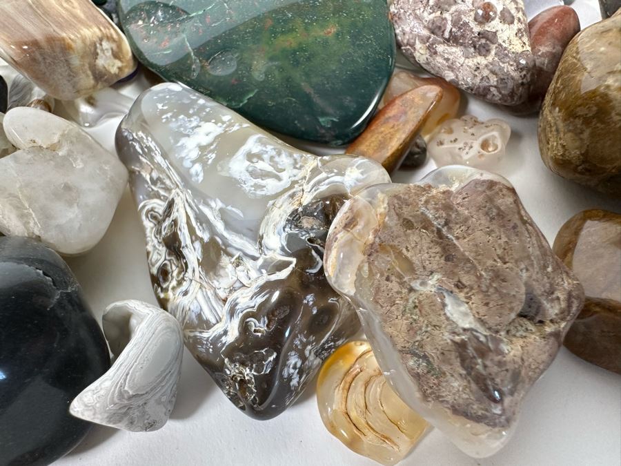 Large Collection Of Various Polished Tumbled Stones - See Photos [Photo 28]