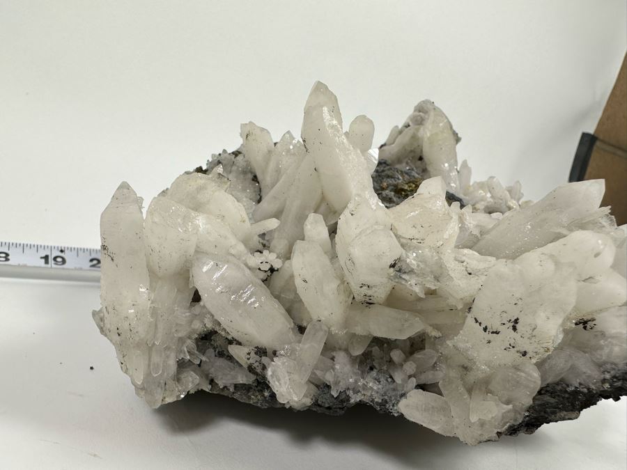 White Crystals And Pyrite Crystals In Matrix 8W [Photo 11]