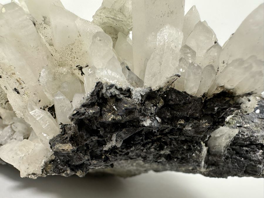 White Crystals And Pyrite Crystals In Matrix 8W [Photo 14]