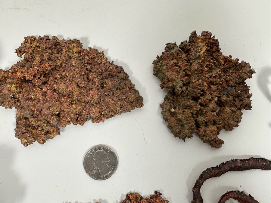 Various Natural Copper Pieces Total Weight 1,730g [Photo 9]