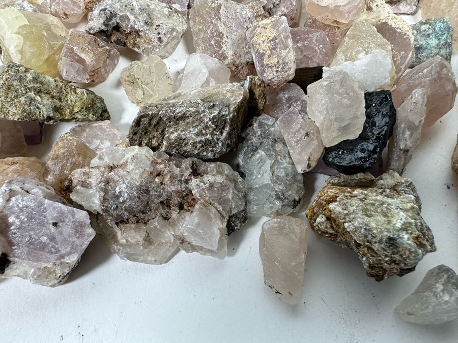 Collection Of Mined Minerals & Rocks Including Rose Quartz - See Photos [Photo 9]
