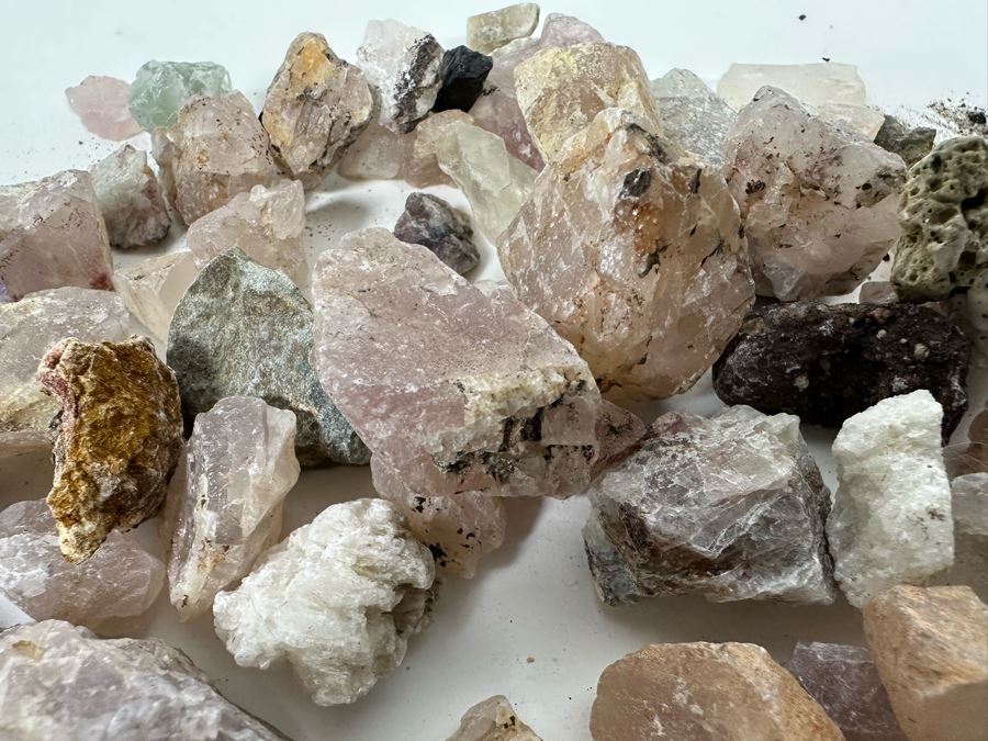 Collection Of Mined Minerals & Rocks Including Rose Quartz - See Photos [Photo 4]