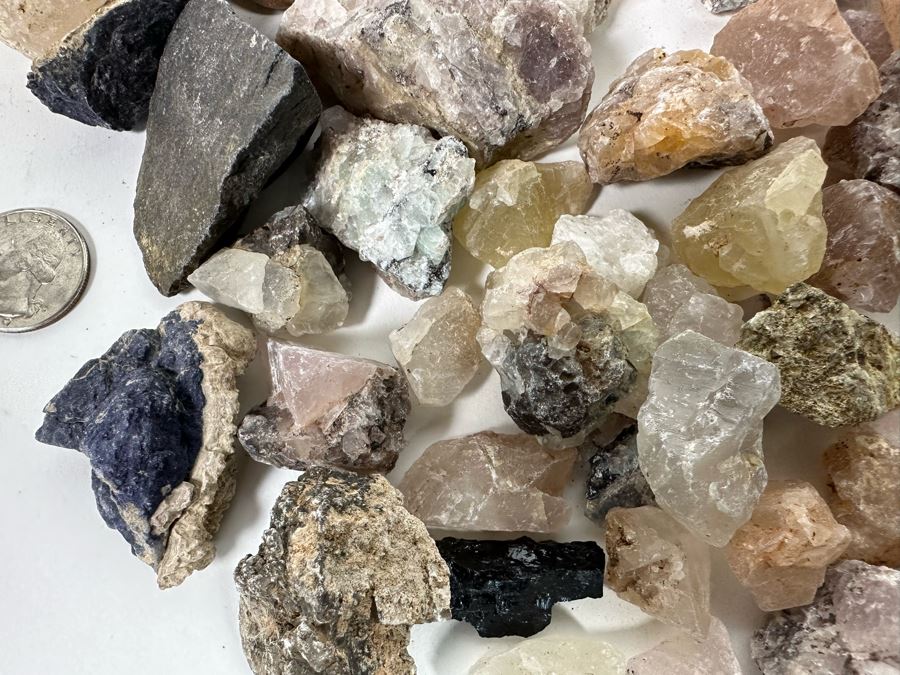 Collection Of Mined Minerals & Rocks Including Rose Quartz - See Photos [Photo 7]