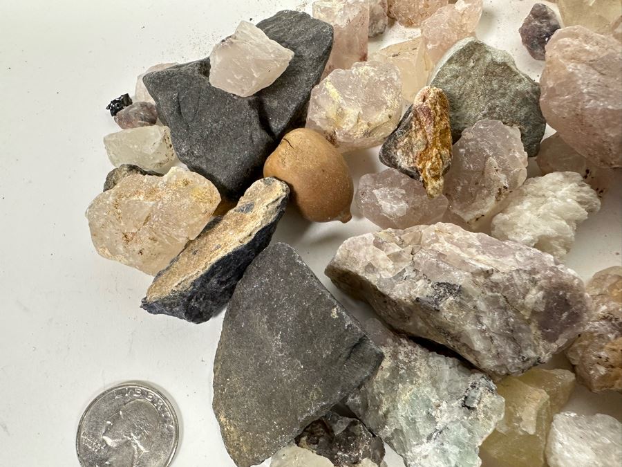 Collection Of Mined Minerals & Rocks Including Rose Quartz - See Photos [Photo 6]