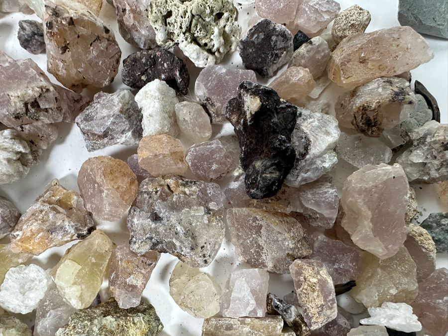 Collection Of Mined Minerals & Rocks Including Rose Quartz - See Photos [Photo 12]