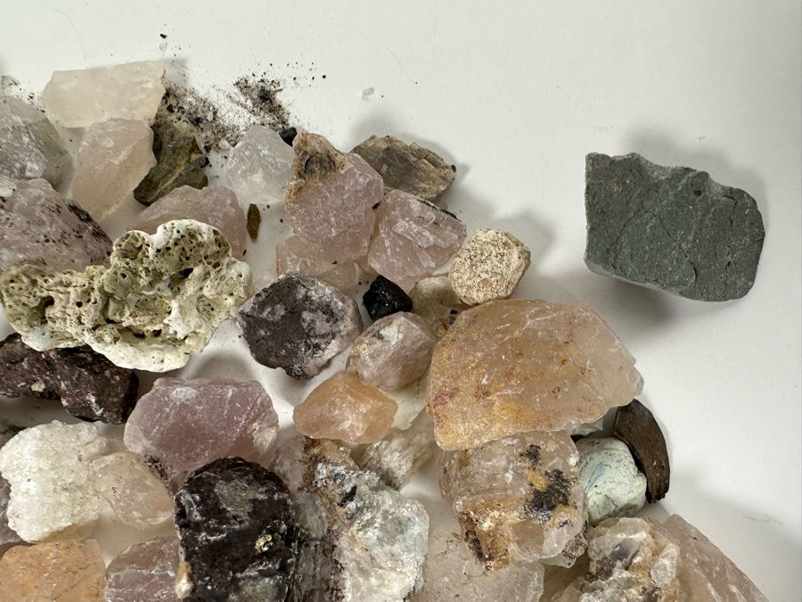 Collection Of Mined Minerals & Rocks Including Rose Quartz - See Photos [Photo 14]