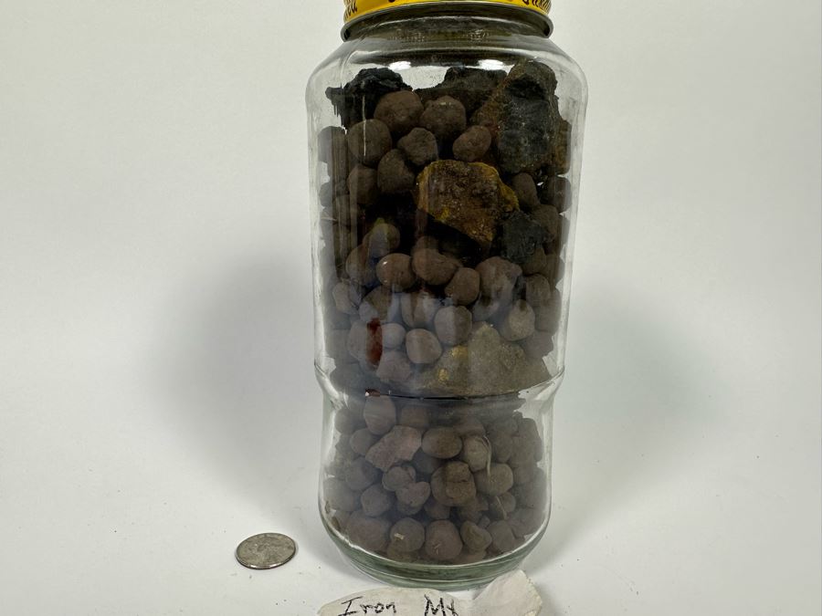 Jar Of Iron Ore Pellets Mined From The Iron Mountain Mine In Mi [Photo 10]