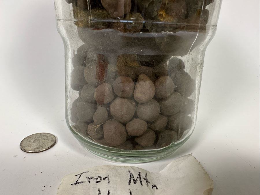 Jar Of Iron Ore Pellets Mined From The Iron Mountain Mine In Mi [Photo 9]
