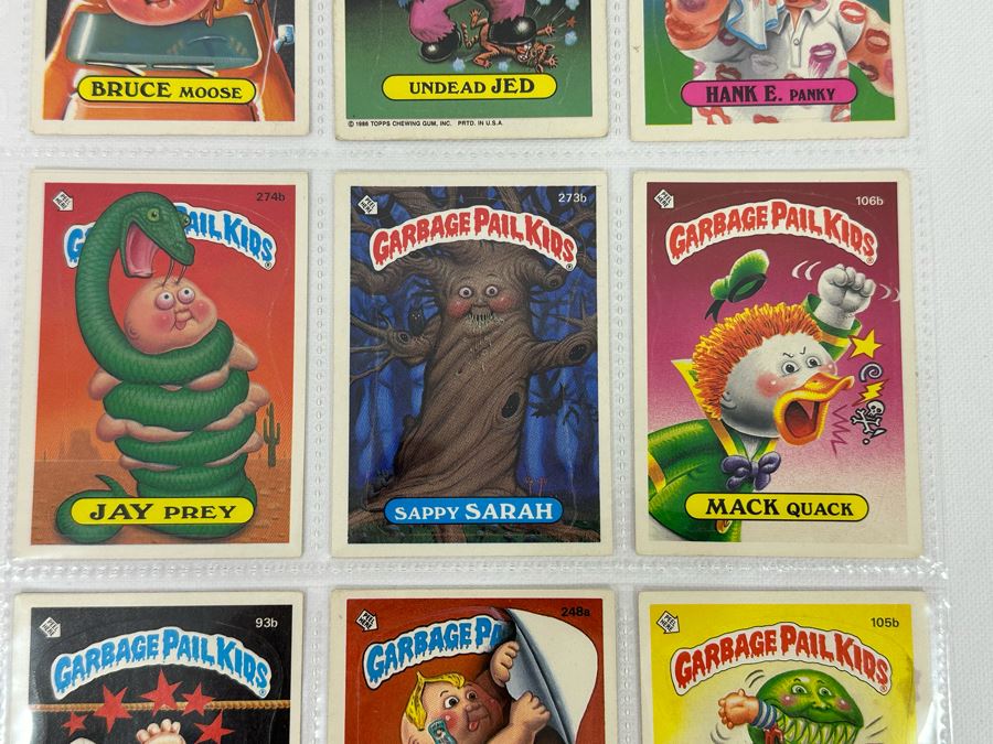 Collection Of 18 Original Eighties Vintage Topps Garbage Pail Kids Cards Stickers [Photo 6]