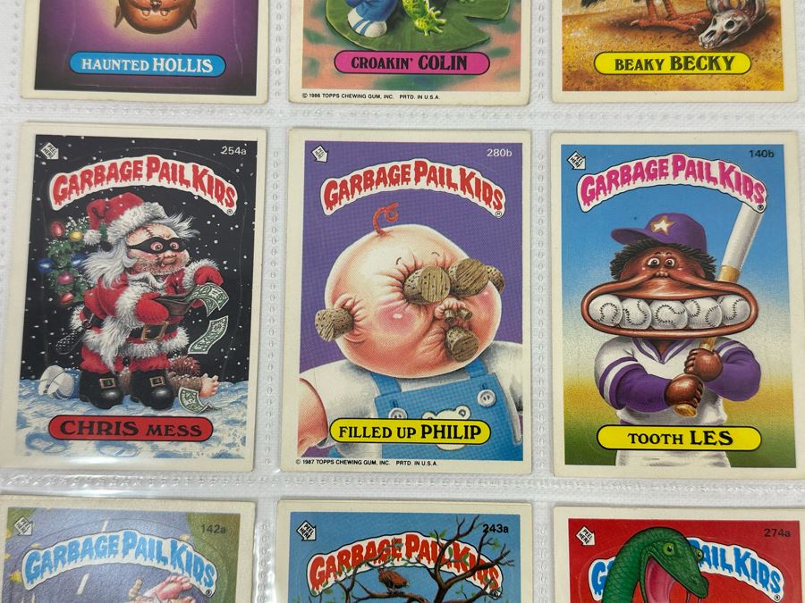 Collection Of 18 Original Eighties Vintage Topps Garbage Pail Kids Cards Stickers [Photo 3]