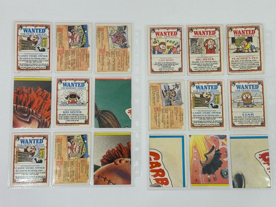 Collection Of 18 Original Eighties Vintage Topps Garbage Pail Kids Cards Stickers [Photo 4]