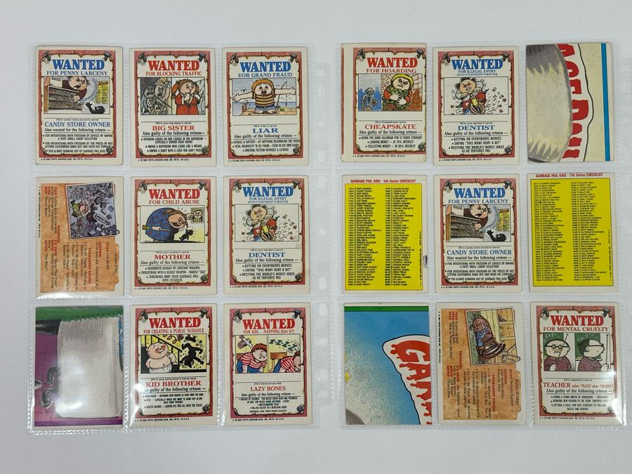 Collection Of 18 Original Eighties Vintage Topps Garbage Pail Kids Cards Stickers [Photo 5]