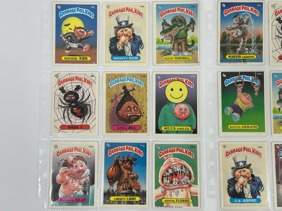 Collection Of 18 Original Eighties Vintage Topps Garbage Pail Kids ...