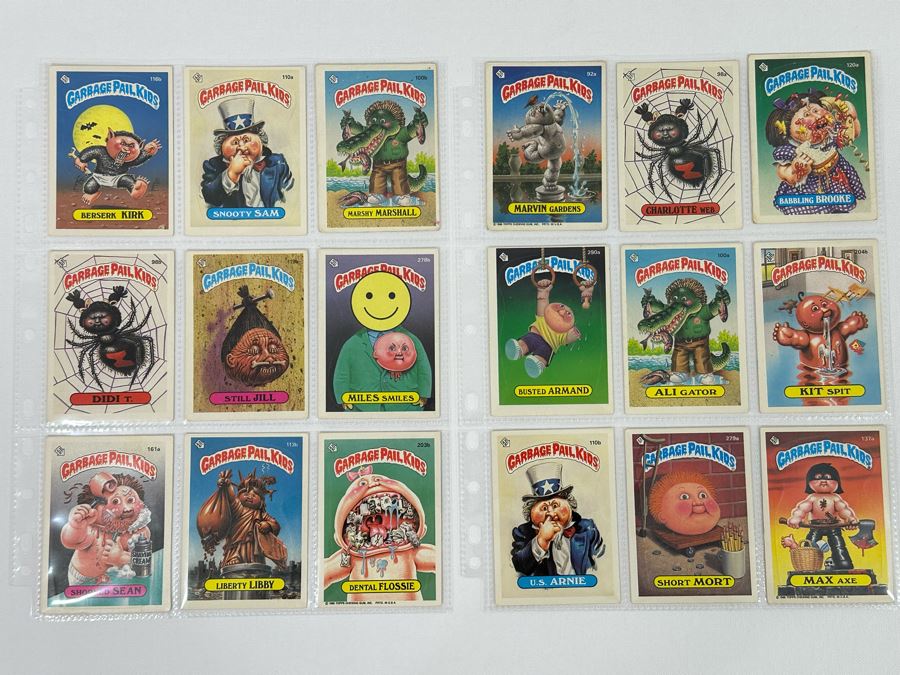 Collection Of 18 Original Eighties Vintage Topps Garbage Pail Kids ...