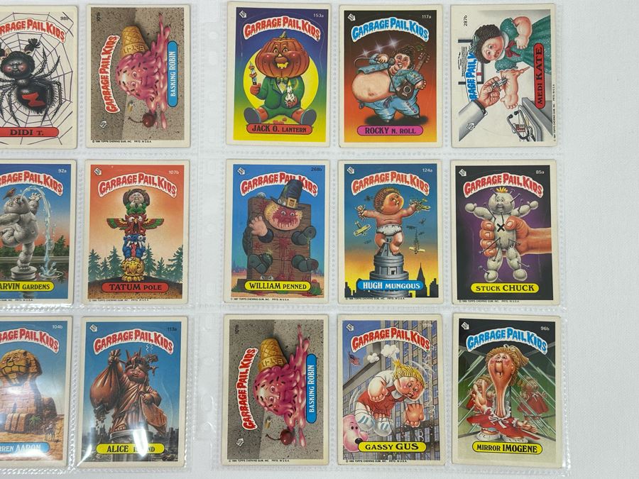 Collection Of 18 Original Eighties Vintage Topps Garbage Pail Kids Cards Stickers [Photo 3]