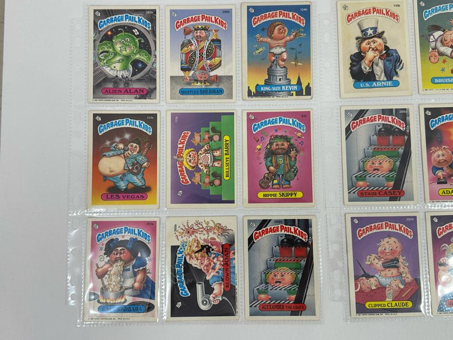 Collection Of 18 Original Eighties Vintage Topps Garbage Pail Kids ...