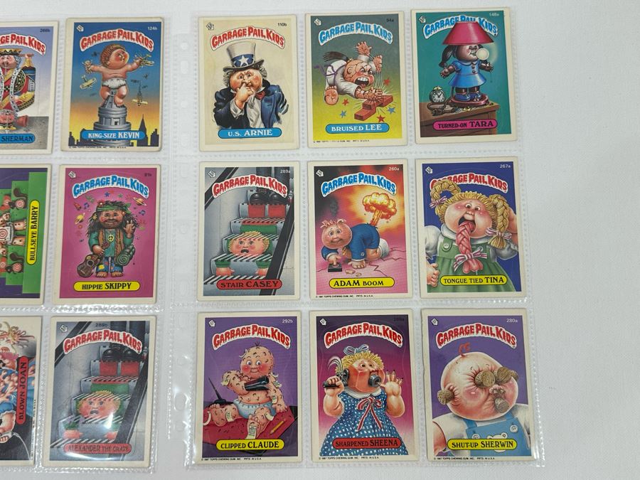Collection Of 18 Original Eighties Vintage Topps Garbage Pail Kids Cards Stickers [Photo 3]