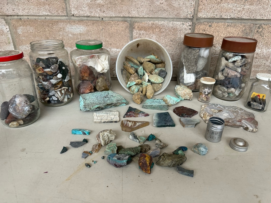 Collection Of Mined Minerals, Rocks, Tumbled Stones, Turquoise From Various Mines And Sites Including Machu Picchu & Miami Az - See Photos [Photo 2]