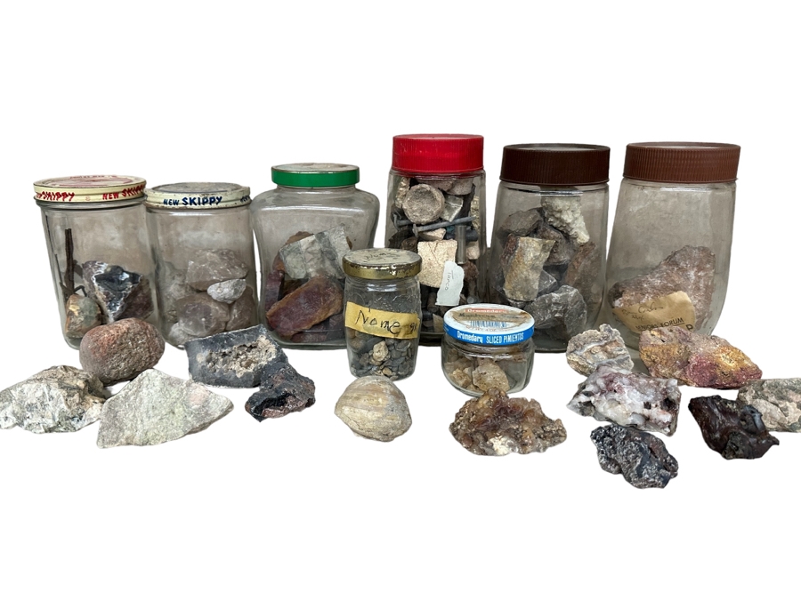 Collection Of Mined Minerals, Rocks, Fossils And Found Items From Various Mines And Sites Including The Tumco Gold Mine & Nome, Alaska - See Photos [Photo 1]
