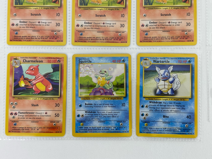 1999 'Unlimited' Third Print Run Pokemon Cards - 18 Cards Stored In Protective Sleeves [Photo 5]