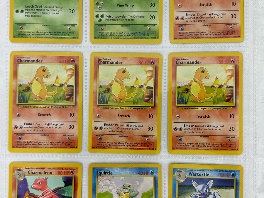 1999 'Unlimited' Third Print Run Pokemon Cards - 18 Cards Stored In Protective Sleeves [Photo 4]