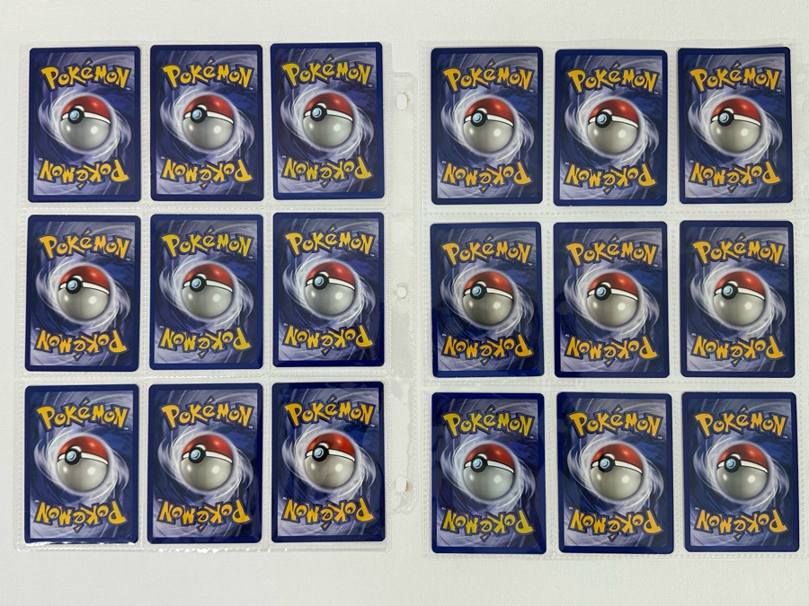 1999 'Unlimited' Third Print Run Pokemon Cards - 18 Cards Stored In Protective Sleeves [Photo 9]