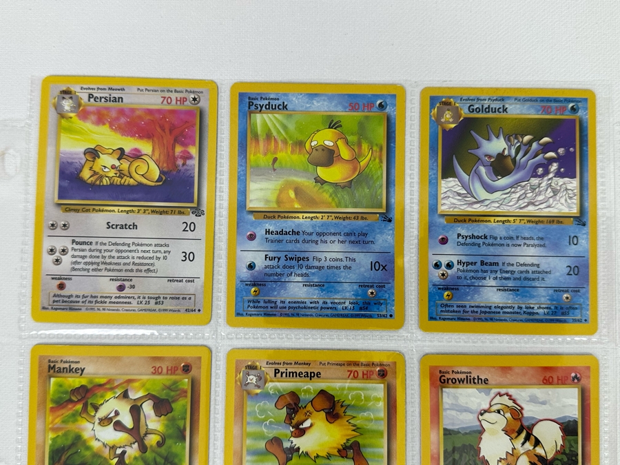 1999 'Unlimited' Third Print Run Pokemon Cards - 18 Cards Stored In Protective Sleeves [Photo 6]